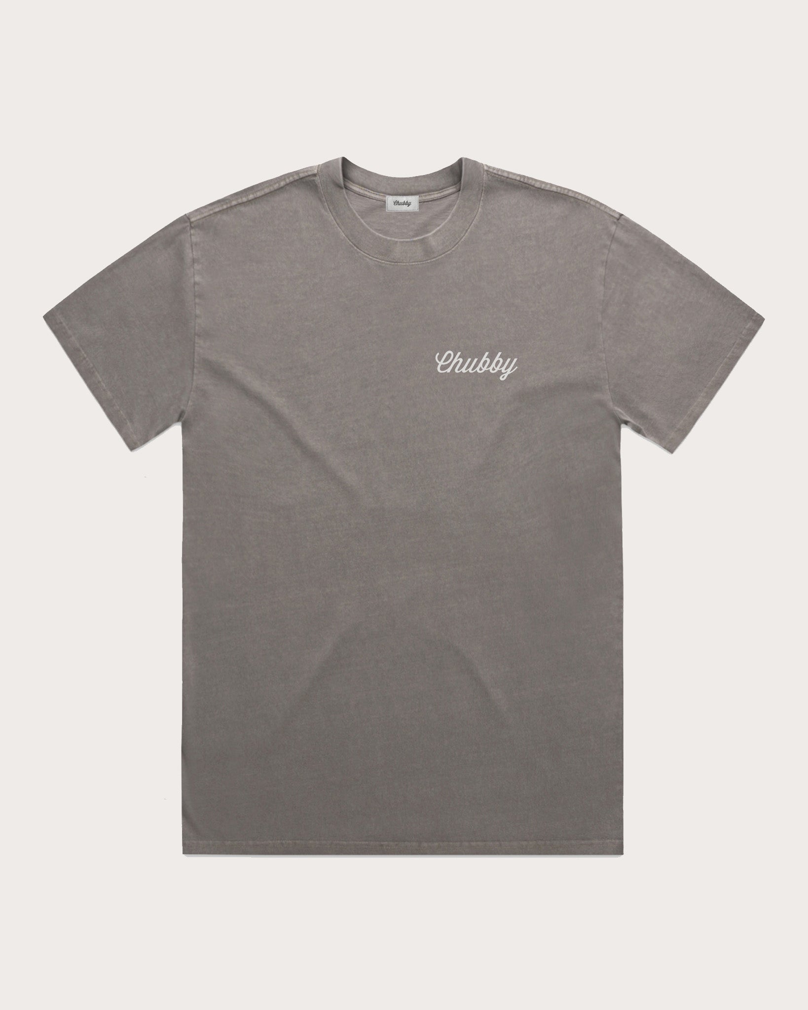 Washed Grey Cotton Tee